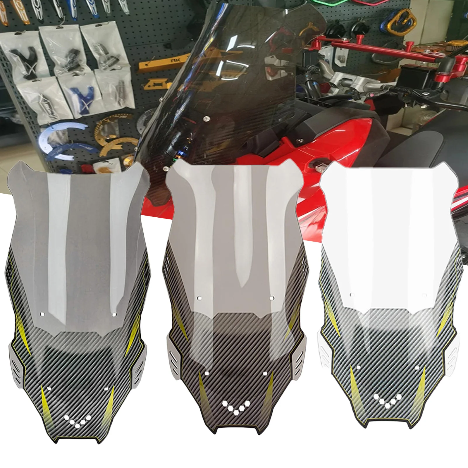 For HONDA ADV 150 2019-2021 /ADV 160 2022-2023 Motorcycle Windscreen Windshield Wind Screen Board Deflector Glass Accessories