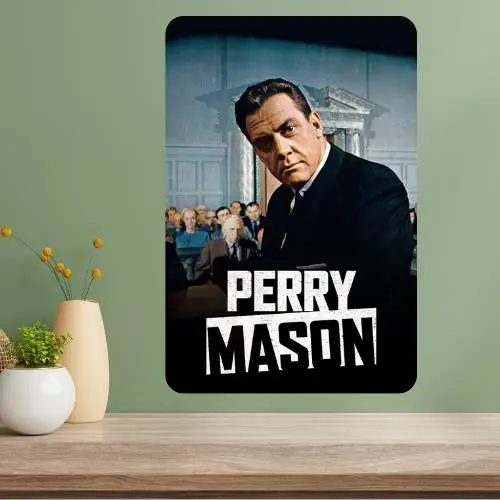 Perry Mason Classic TV Show Metal Poster Sign