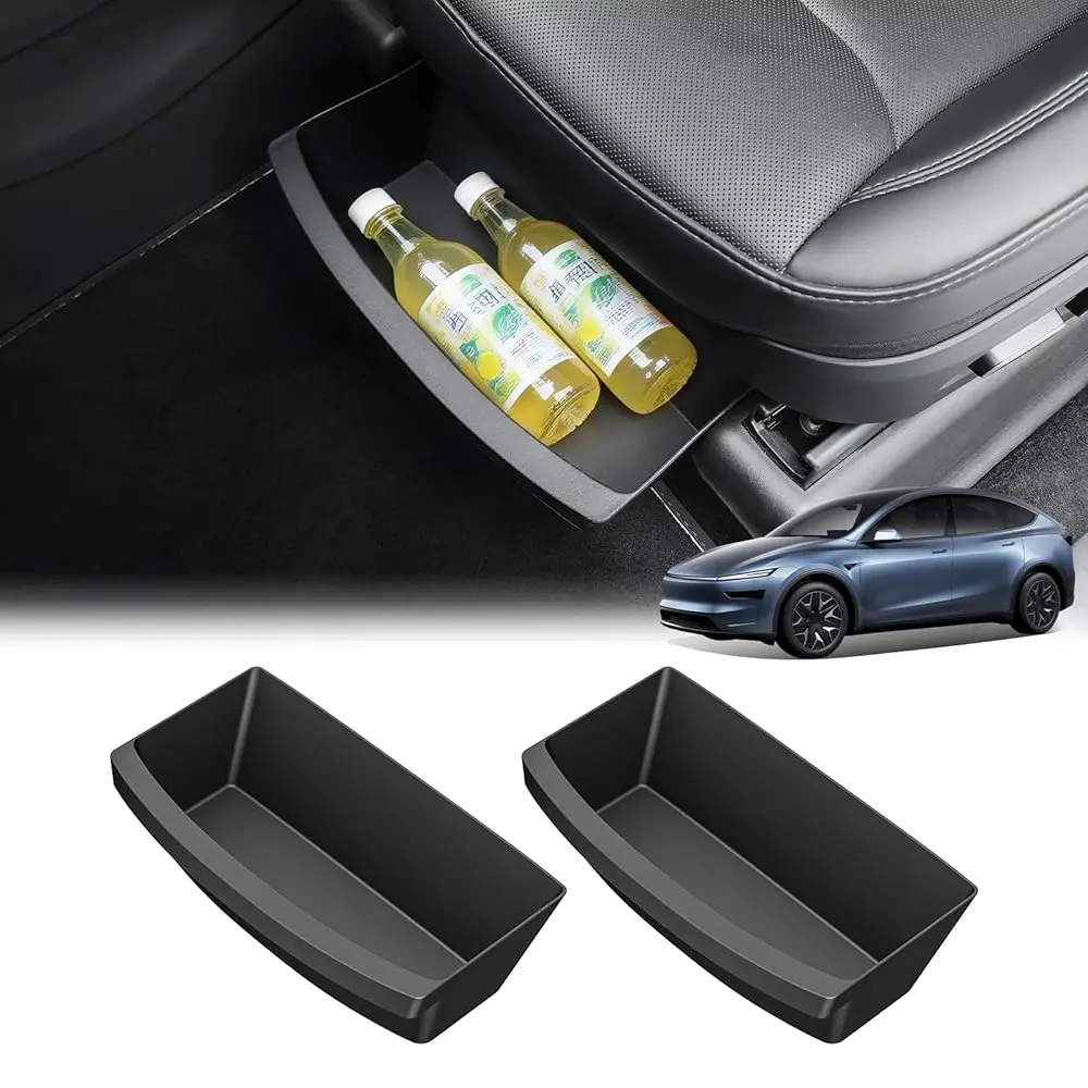 

Free Shipping Under Seat Storage Box Organizer for Tesla Model Y 1st Row Hidden Storage Box, Washable Underseat Organizer Fit Mo