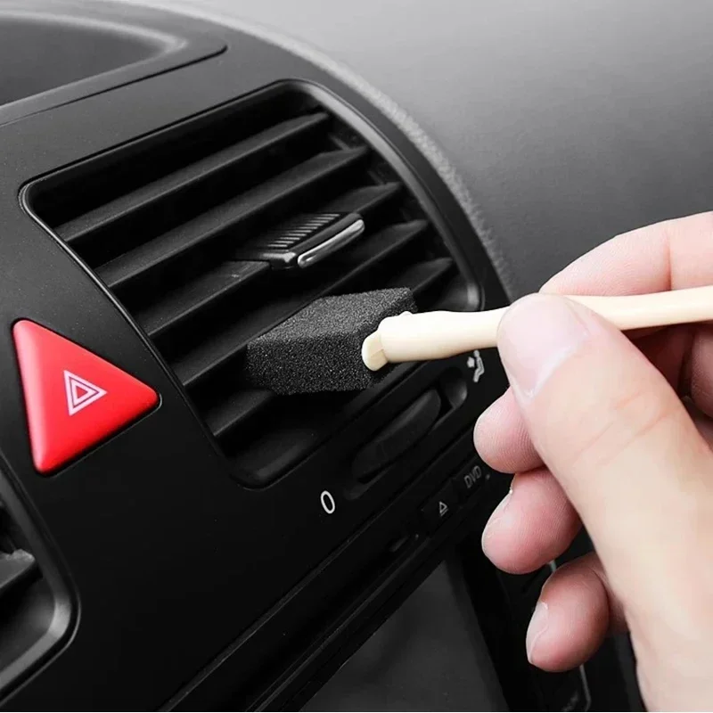 30/1Pcs Car Air Outlet Sponge Cleaning Brush Interior Detailing Dust Removal Brushes Conditioner Grille Cleaner Brush Auto Tools