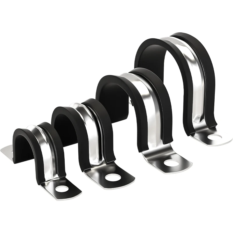 

riding card with rubber strip Steel pipe clamping Clamp pipe clamping Cable throat clamping Locking