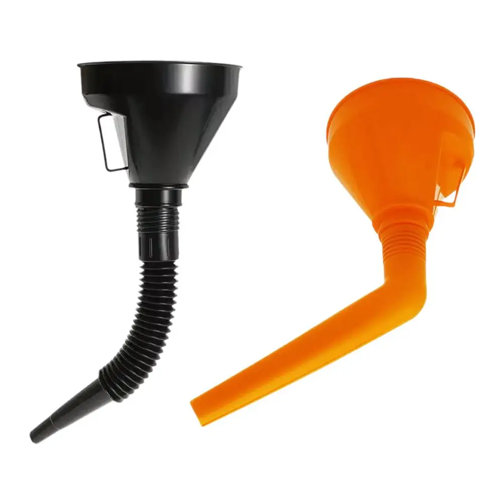 Engine Refueling Funnel With Filter Motorcycle Car Plastic Spout Filling Funnel For Oil Water Fuel Petrol Strainer Funnels R0s6