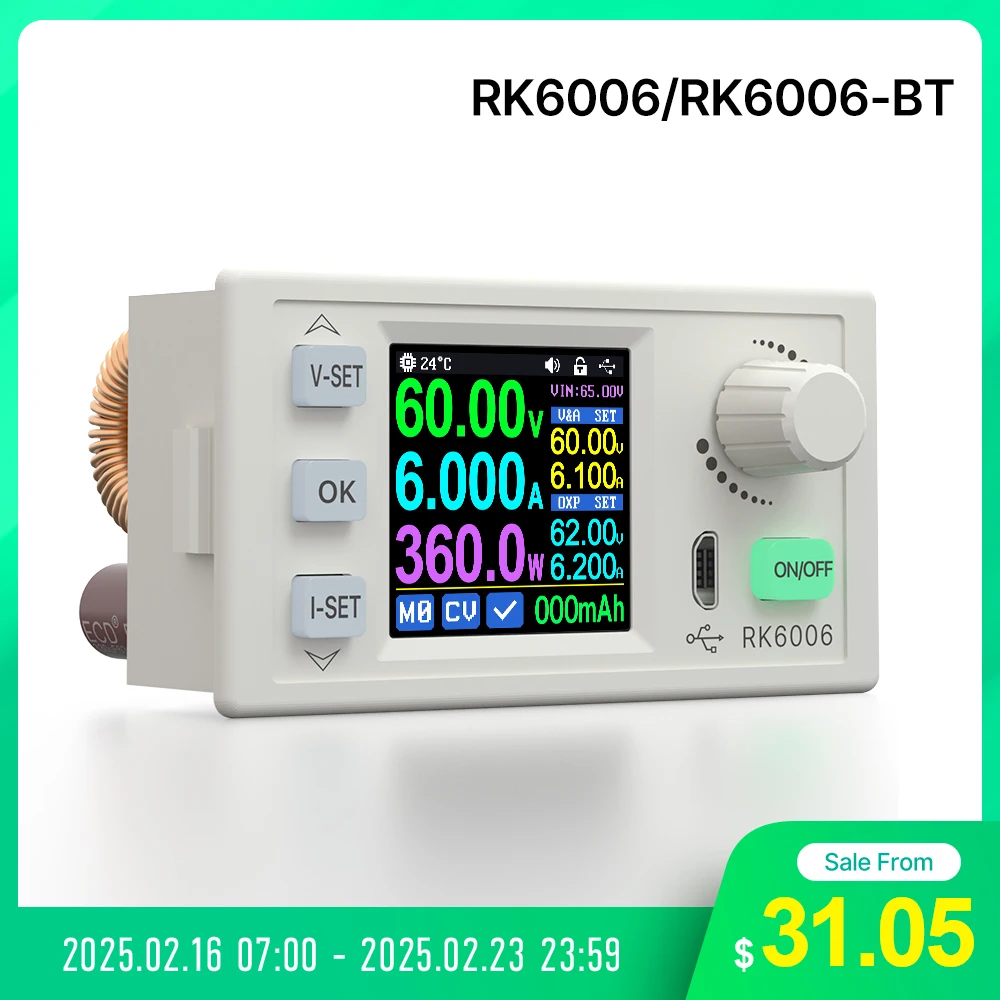 RD RU RIDEN RK6006 RK6006BT 60V 6A Step-Down DC-DC voltage Model