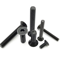 M1.6 M2 M2.5 M3 M4 M5 M6 M8 Black Grade 10.9 Steel DIN7991 Hexagon Hex Socket Head Flat Countersunk Allen Bolt Screw