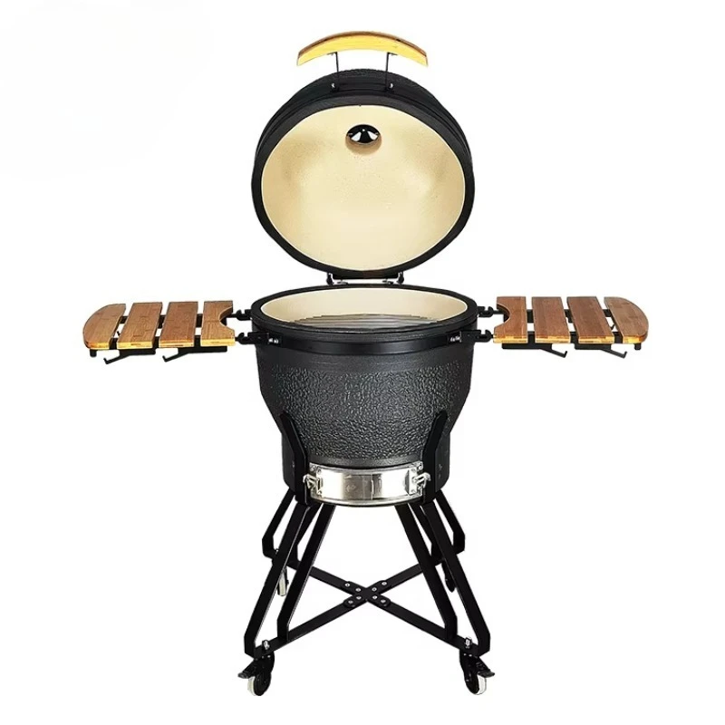 New 22 Inch Hot Selling Barrel Charcoal Grill Black
