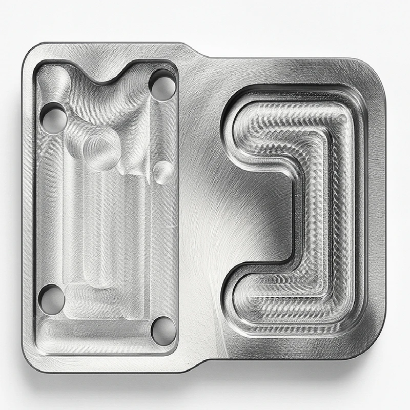 

Precision Costomized CNC Milled Aluminum Alloy Mold Plate with Complex Cavities & Fastening Holes