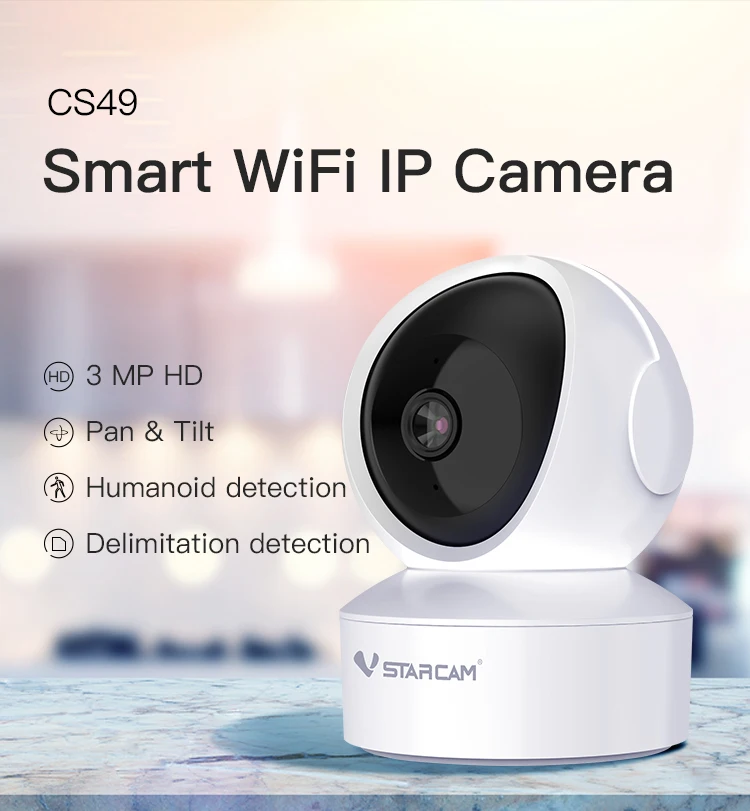 VStarcam New 3MP Security HD IP Camera Wifi Intercom IR Night Vision Pan/Tilt App Mobile View Motion Alarm Baby camera SmartHome