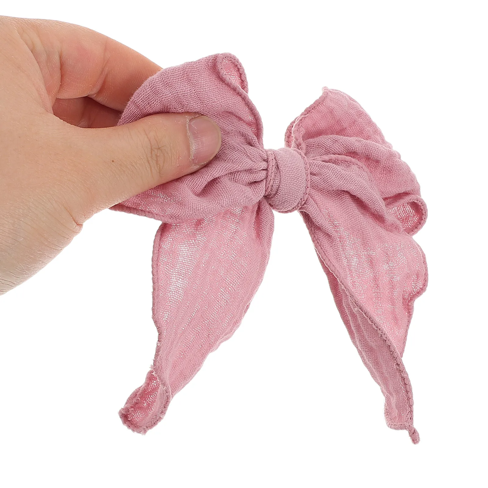 4Pcs Elegant Bow Shaped Hair Clips Soft Fabric Comfortable Secure Hold for Toddlers Girls Women School Party Wedding Daily Wear
