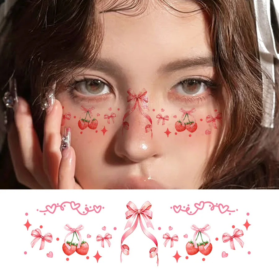 

Christmas & Glitter Christmas Colorful Party Makeup Glitter Face Finger Temporary Tattoo Sticker, Star Santa Claus Snowflake Bow Christmas Tree Snowman Elk Cute Style Tattoo - Waterproof Temporary Tattoo Sticker for Women Party, Holiday, Cosplaying