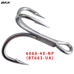 BKK 6066-4X-NP Anzuelo triple UltraAntirust BT663-UA Anzuelos de pesca triples 1/0 - 8 #   Anzuelo para pesca en agua dulce y salada