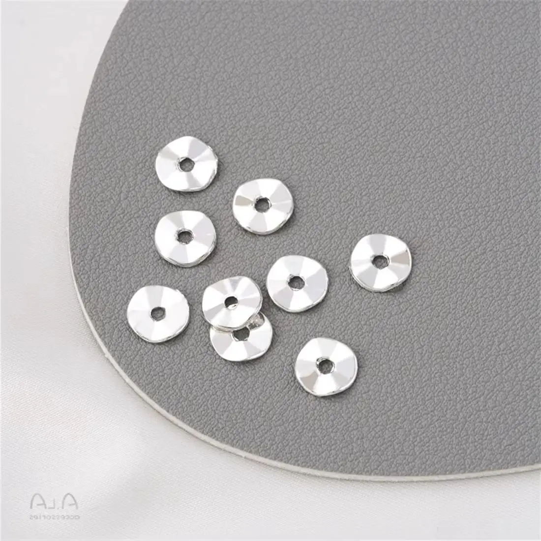 1PC Handmade Beading Accessories Kit, Thick Anemone Wool Ball, Lotus Leaf & Wave Spacers, DIY Jewelry Making Supplies C178