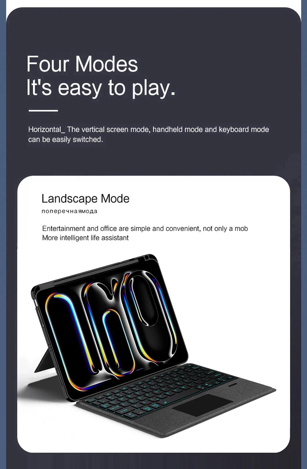 Magic Keyboard Hülle für iPad Pro M5 11 13 Zoll 2025 Smart Abnehmbare Tastaturabdeckung für iPad Pro 13 12.9 Air 4 5 6 11 13'' Funda – Detail 7