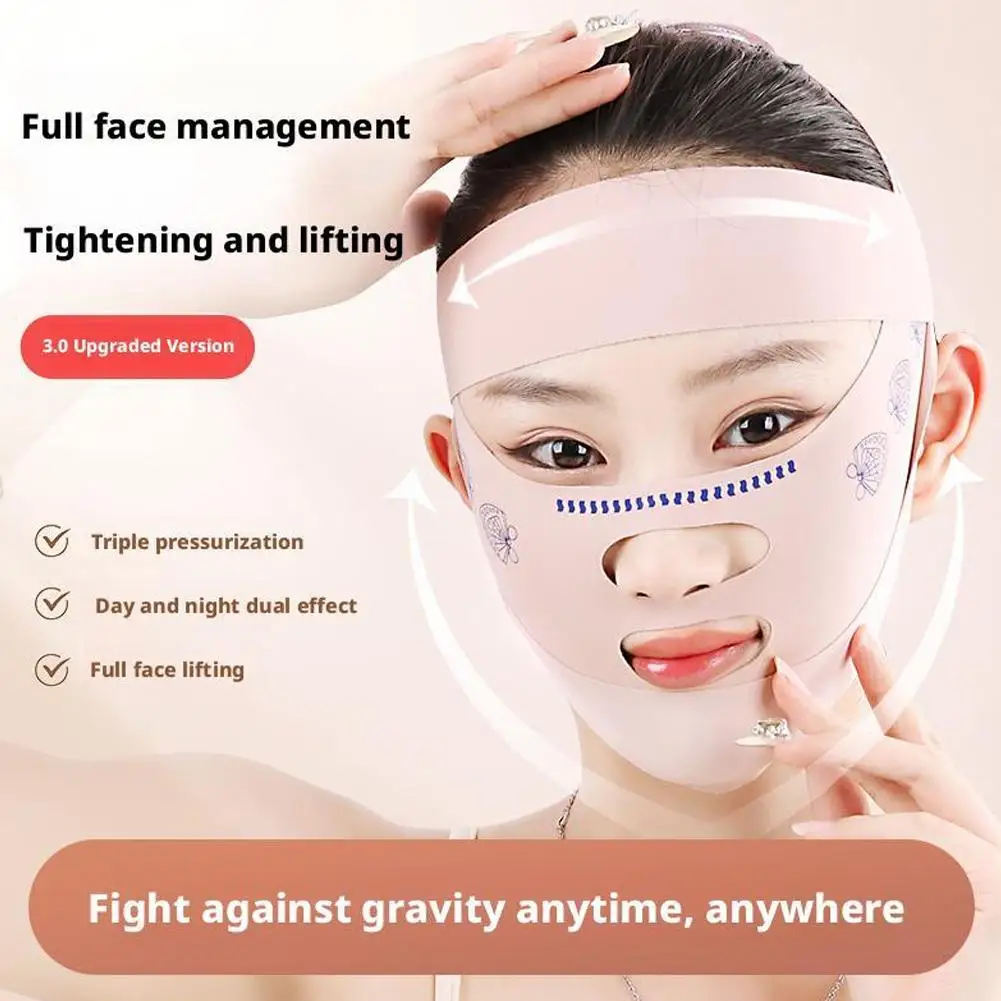 3 Layers Face Slimming Bandage Face Lifting Belt Strap Strap Tool Double Slimming Mask Face Chin V Slim Line Tightener