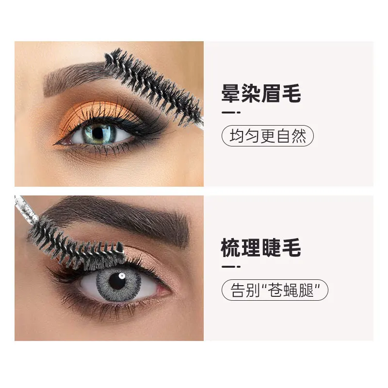 50 stuks wegwerp wimper make-up borstel kristal handvat mascara toverstaf applicator stick wimpers verlenging benodigdheden