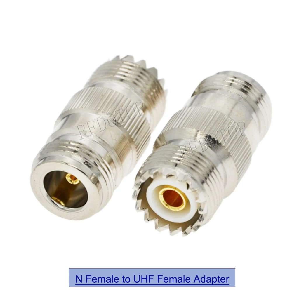 1Pcs N Female to UHF SO239 Female Jack Adapter RF Coaxial Connector 50 Ohm Nickel/Gold Plated