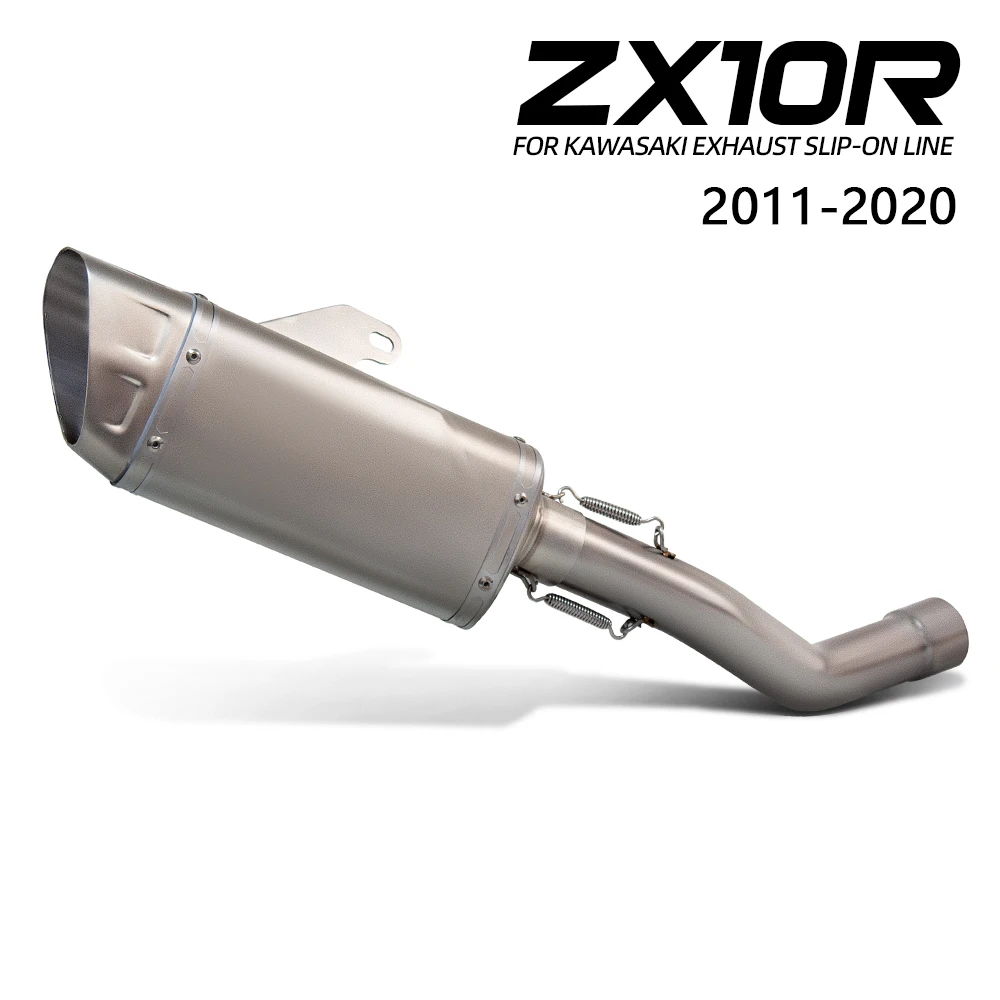 

For Kawasaki ZX10R ZX-10R 2011-2020 Motorcycle exhaust Slip-on line high performance muffler moto exhaust pipe racing tail tube