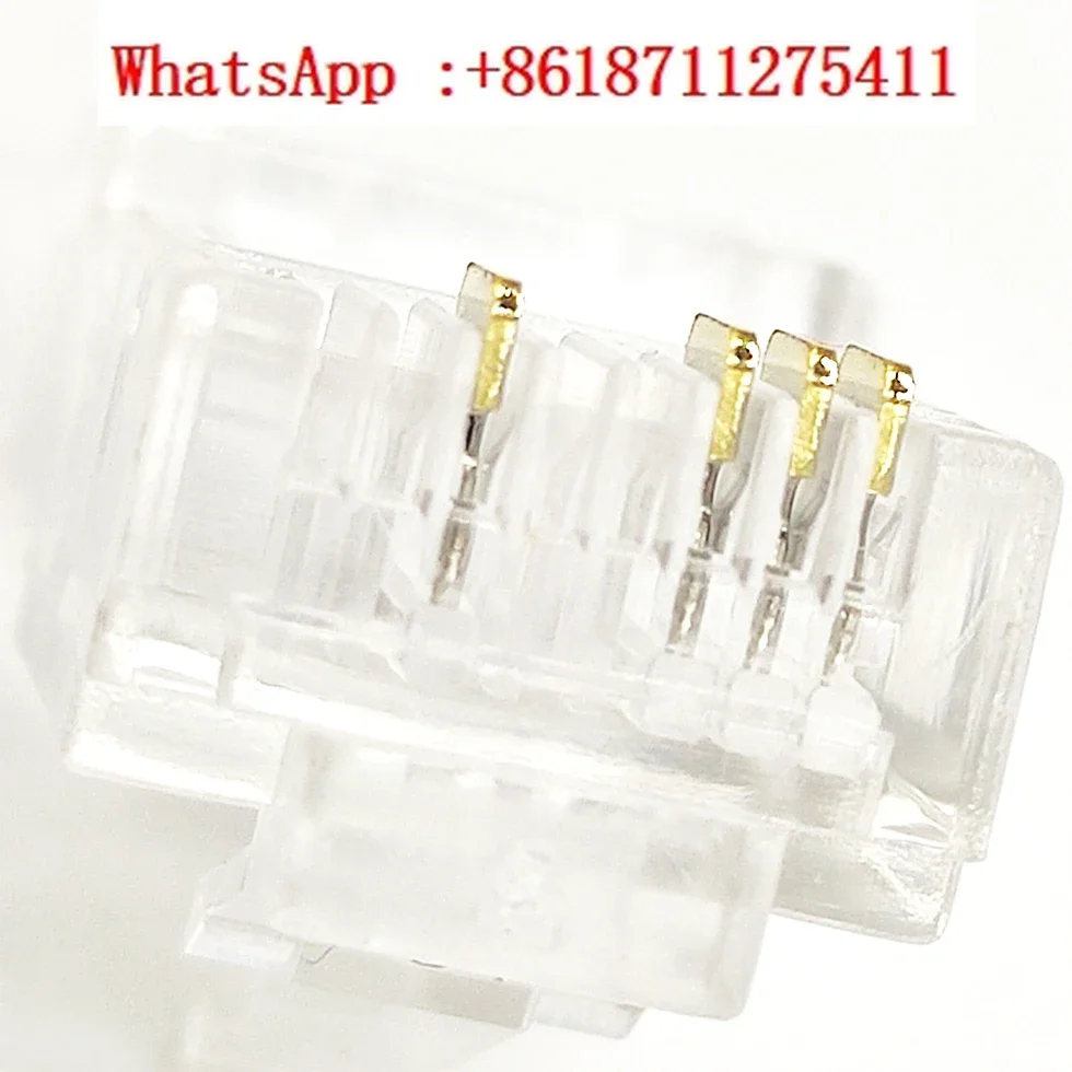 200pcs TP-LINK 4-core Ethernet cable crystal head 8P4C network 1236 quad core monitoring twisted pair connector RJ45