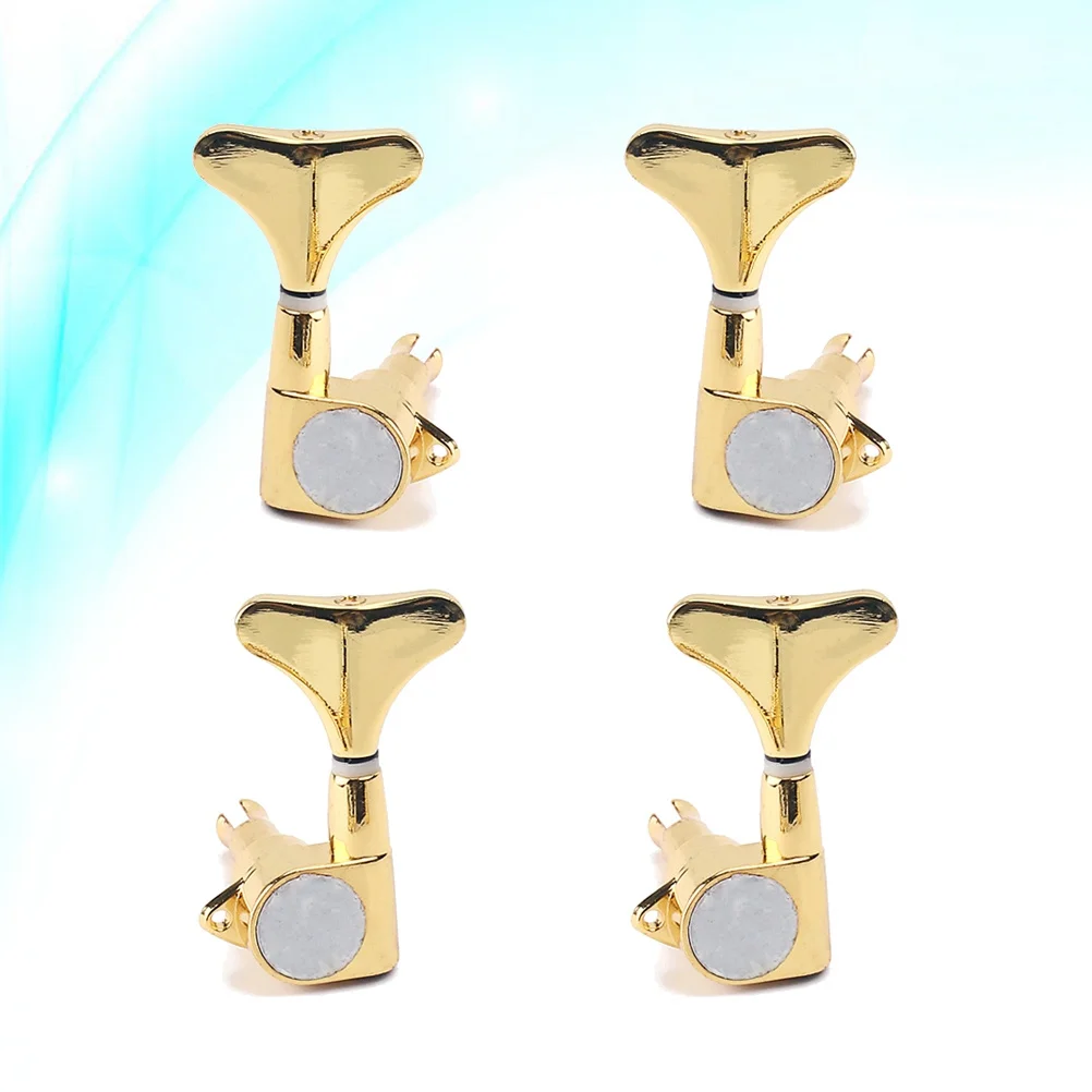 4 قطعة ضبط الغيتار مختومة أوتاد آلة رؤساء 2L 2R الذهبي كامل المغلقة باس موالف لأداة الغيتار الكهربائي الصوتية #1