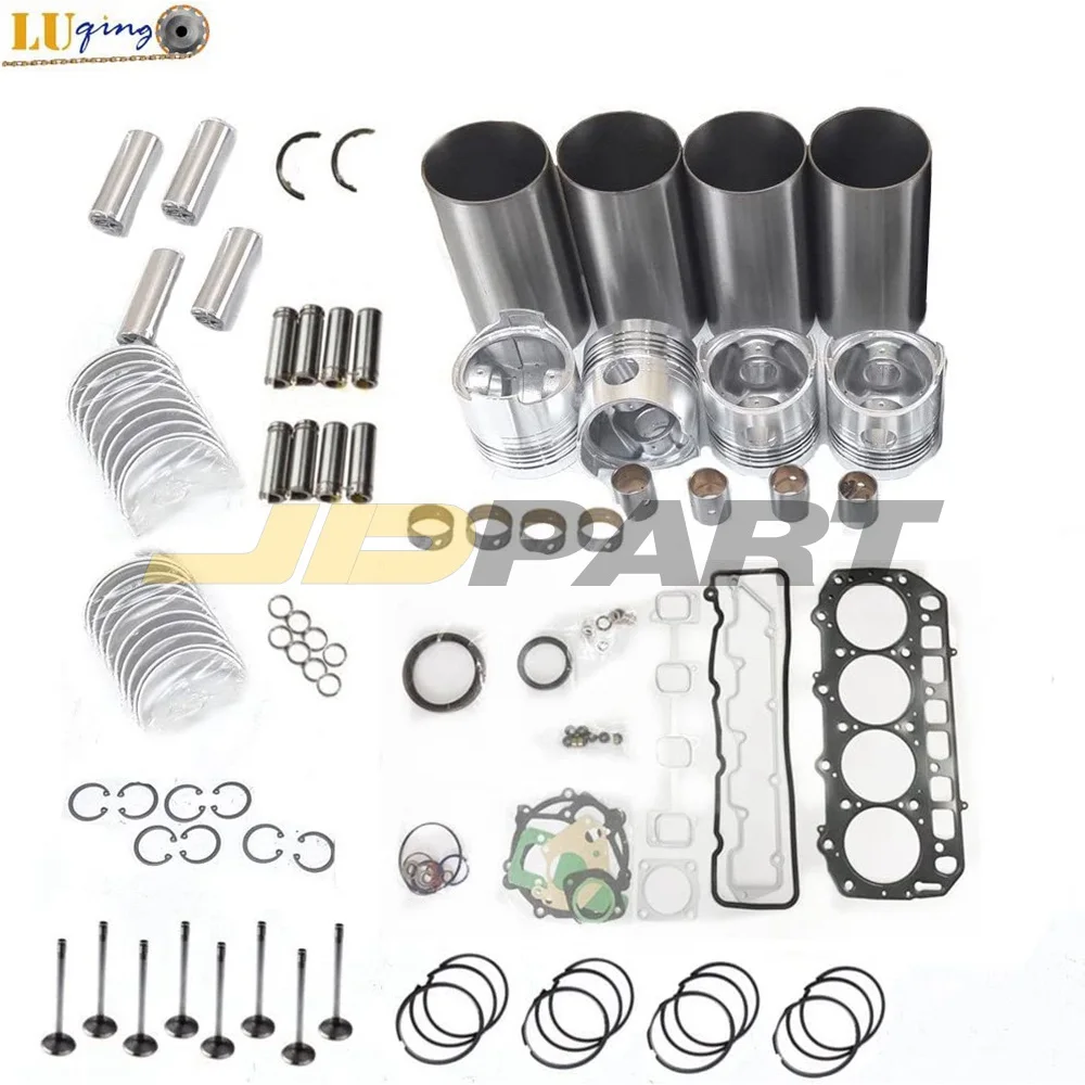 Good Guarantee 1 Set Valve Guide & Seat Intake Valve and Exhaust Valve For Yanmar 4TNE98 Engine