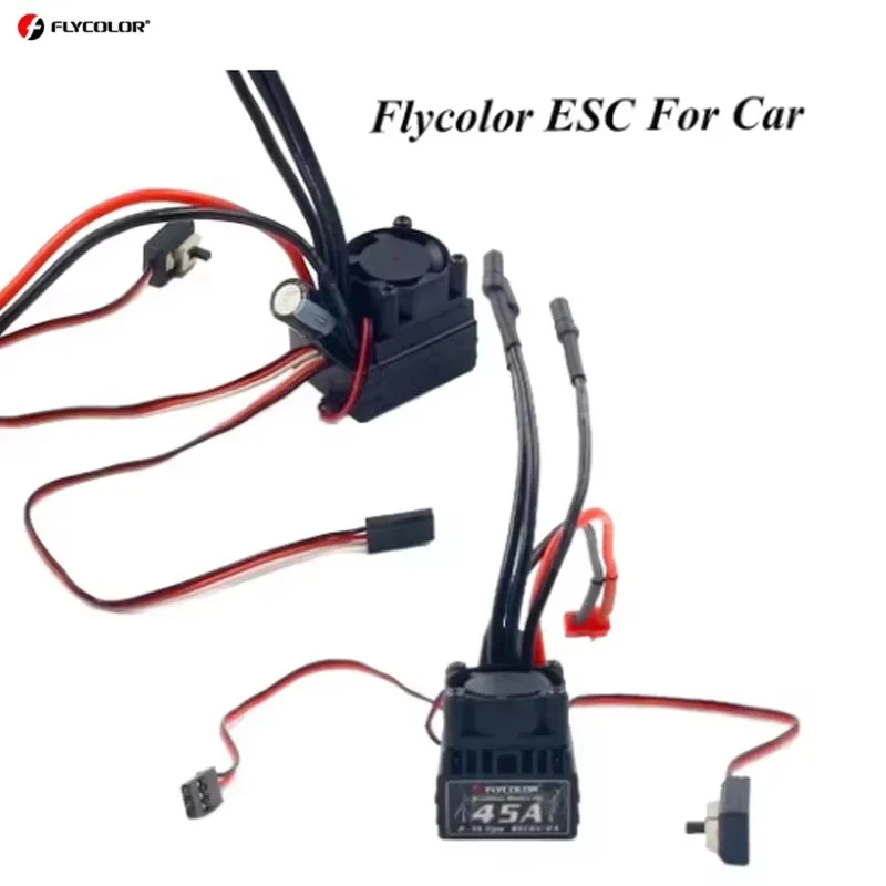 Flycolor Lightning 18A 25A 35A 45A سيارة مقاومة للماء ESC 2-3S لـ RC 1/10 1/16 1/18 سيارات وحدة تحكم في السرعة الكهربائية بدون فرش
