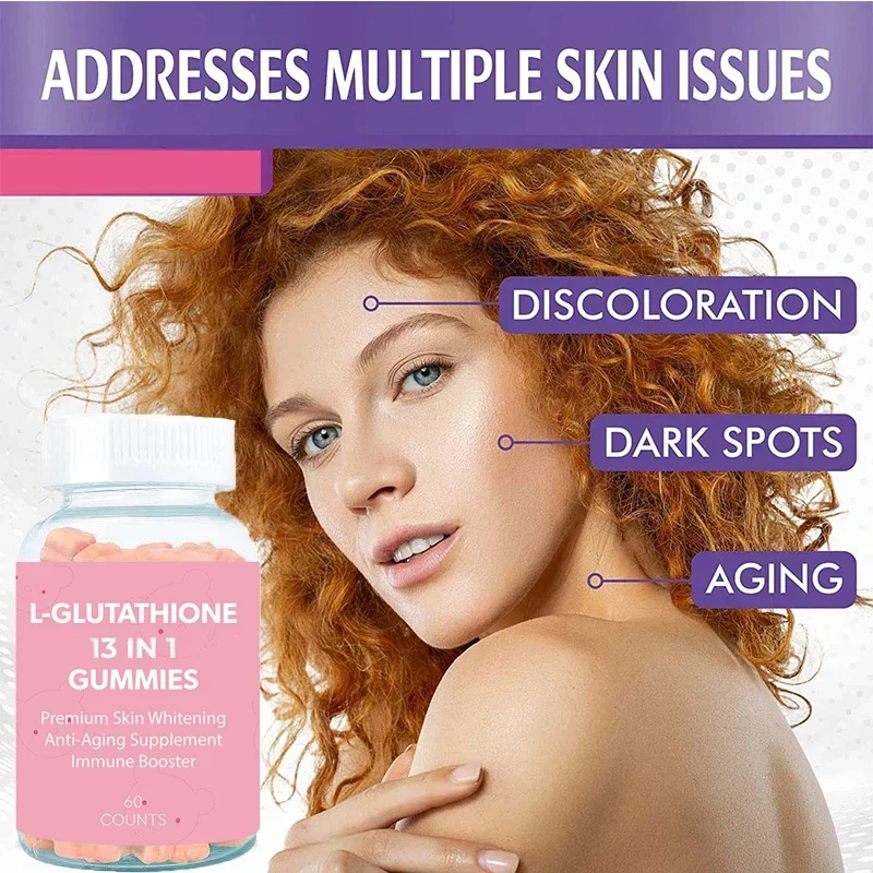 2 bottles of glutathione 13in1 gummies to maintain normal cellular metabolism and protect the body's health food