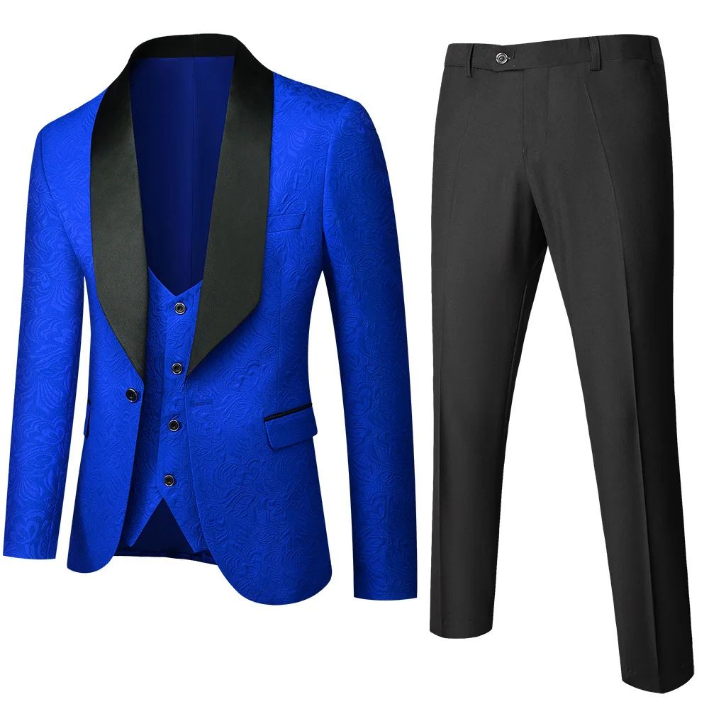 

D73Men's suit, men's business, leisure, slim fitting formal attire, small suit, young groom's wedding dress