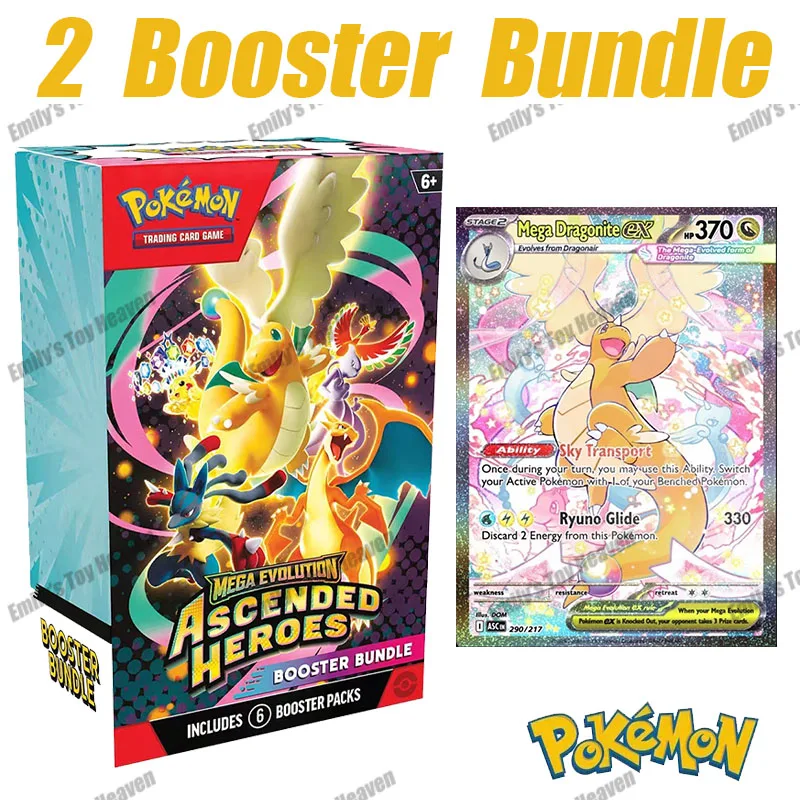 In Stock 100% Original New Pokemon Ascended Heroes Booster Bundle