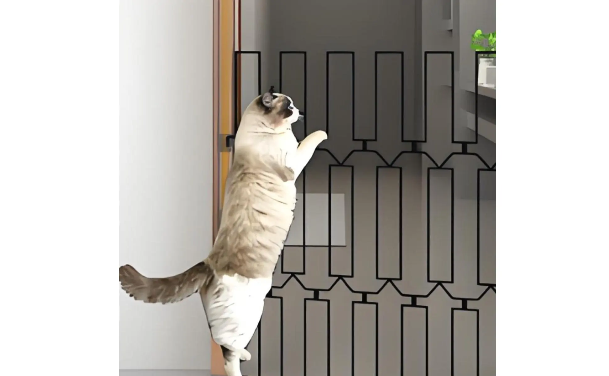 Retractable Pet Gate Adjustable Metal Pet Gate Dog Safety Fence Easy Install Home Barrier Heavy Duty for Dogs, Stairs, Doorway