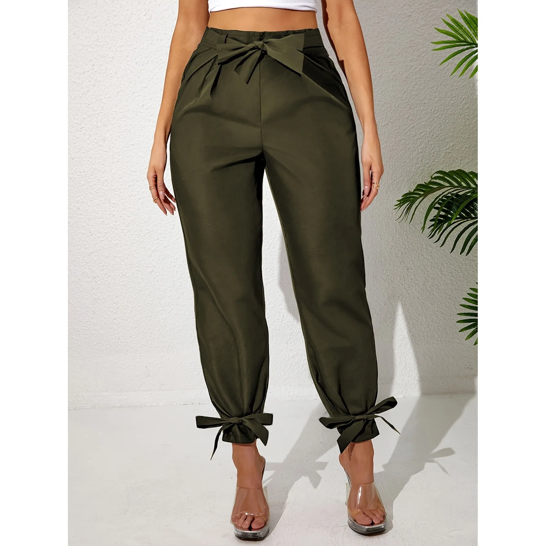 

Fashion Slim Fit Pants Neutral Style Harlan Trousers Other Material 100% Spring Collection Casual Pants for Women