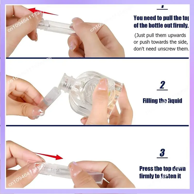 N83R 200 PCS Mini Spray Bottles Perfume Bottles (5Ml) Plastic Refillable Fine Mist Perfume Atomizer