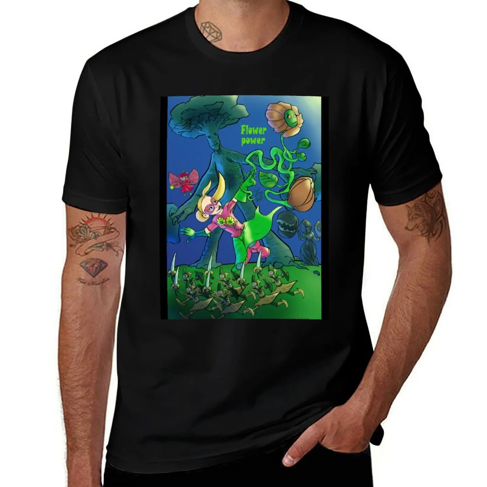 

Flower Power T-Shirt man t shirt graphic t shirts with prints T-Shirt