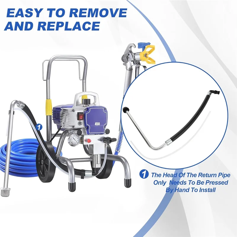 【Today-Only!】Suction Hose And Backflow Line Set, Free 2 Filters, 440 450 Airless Paint Sprayer, Airless Paint Accessories