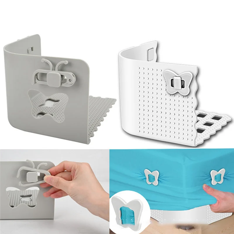 

A84X-Bed Sheet Holders,Fitted Sheet Straps Holder Sheet Clips,Keep Sheets Firm&Tight In Place Heavy Duty Silicone 4Pack