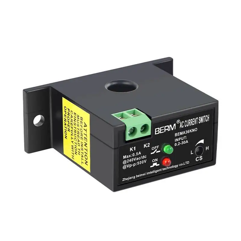 AC Current Alarm Output Monitoring Switch Sensor Induction Linkage Detection Transformer 30 50 Smart Current Detection 0.2-30A