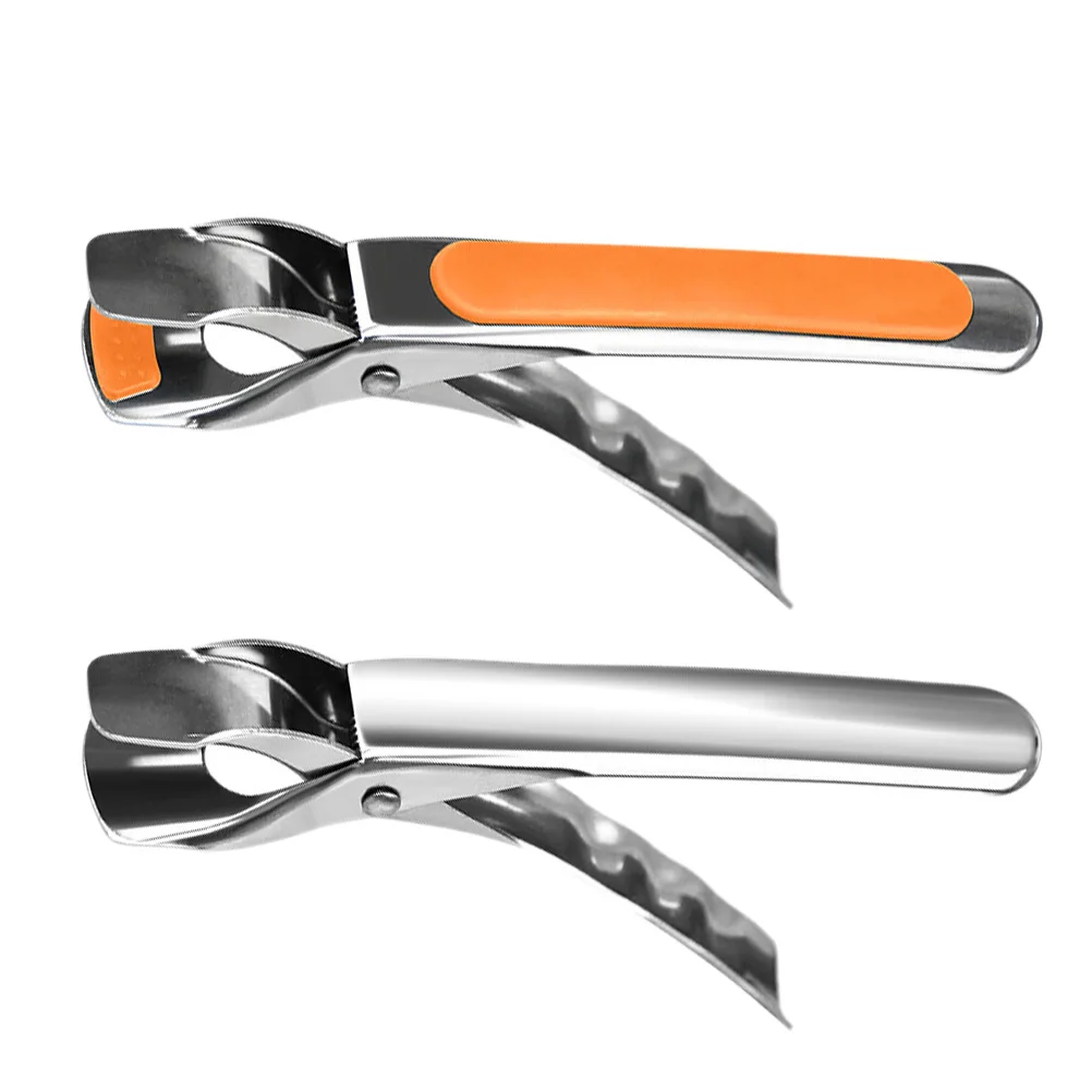 

2Pcs Stainless Steel Kitchen Silica Gel Plate Clip Bowl Gripper Hot Clamp Metal Dish Tool Anti Slip High Temp Resistance