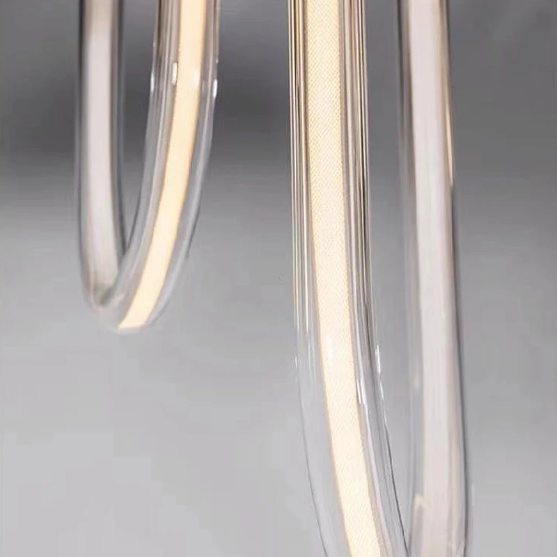 

Modern And Contracted Stylist U - Shaped Living Room Chandelier Personality Creative Art Minimalist Bedroom Ceiling Light