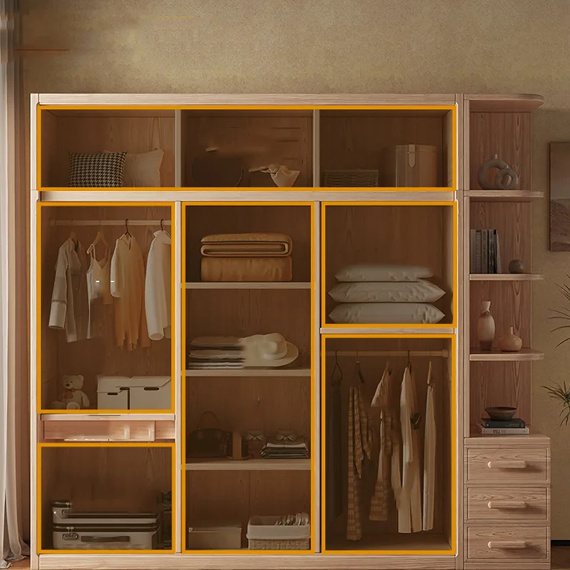 Craft Office New Luxurious Wardrobe Drawers Multifuncion Bedroom Storage Wardrobe Wooden Vestidores Entrance Hall Furniture