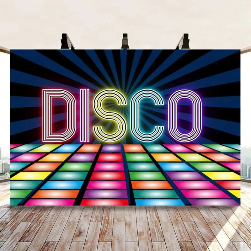 Summer Disco Party Holiday Carnival Sea Beach Poster Photo Background Photography Music Club Backdrop For Photo Studio Photocall