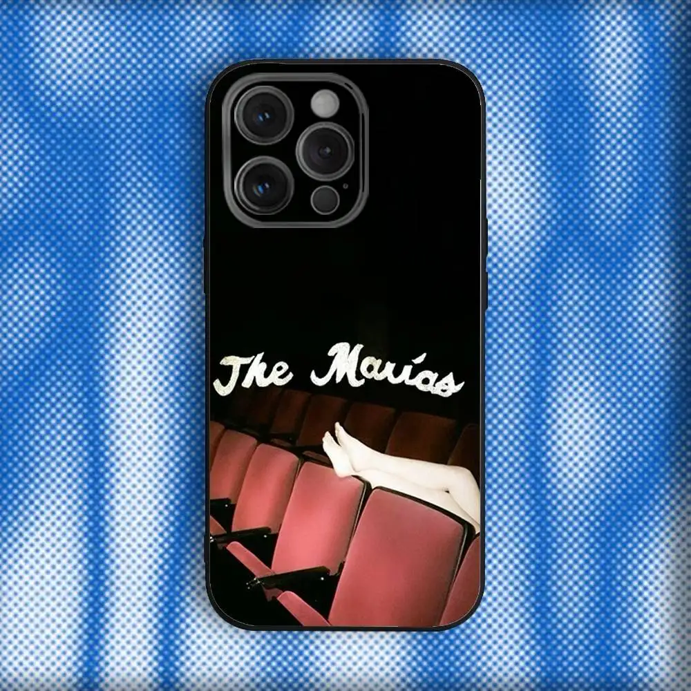 Capa de telefone THE M-Marias S-Siennas para iPhone 16,se4,15,14,13,12,11,Pro,X,XS,Max,XR,Plus,Mini Capa preta macia
