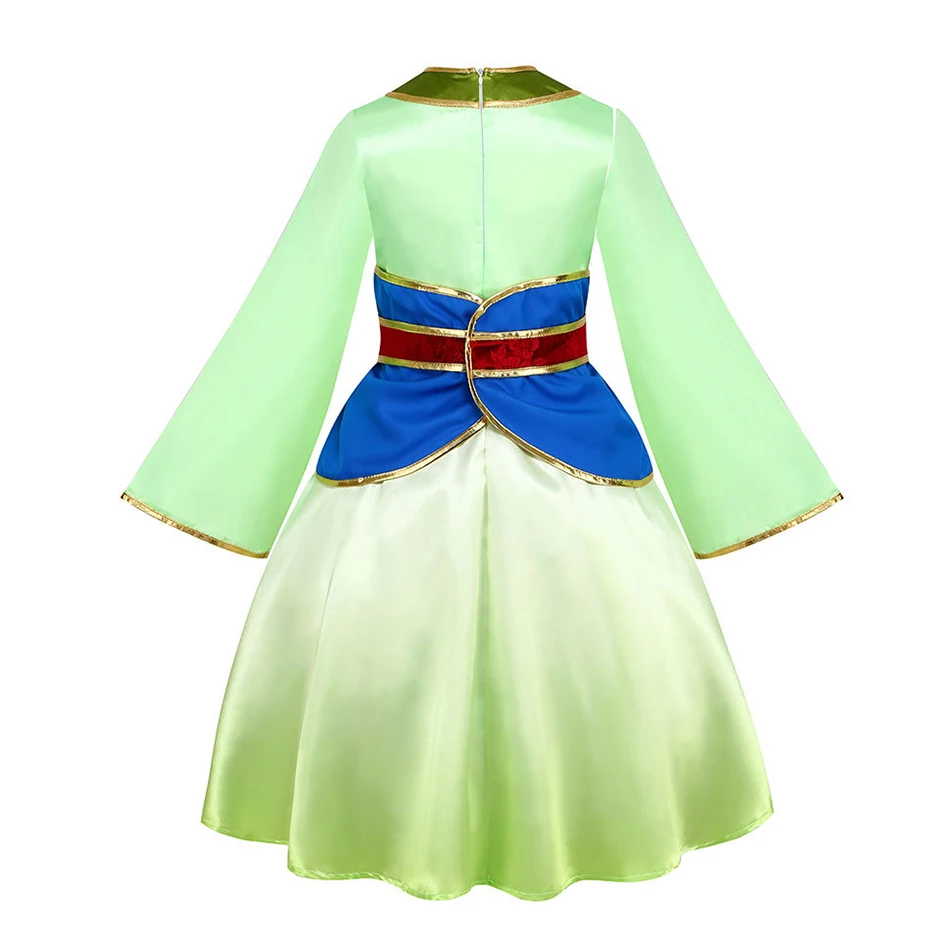 Costume traditionnel Hanfu chinois pour enfants, robe de princesse Mulan Cosplay pour filles, tenues de spectacle pour fête d'anniversaire d'halloween