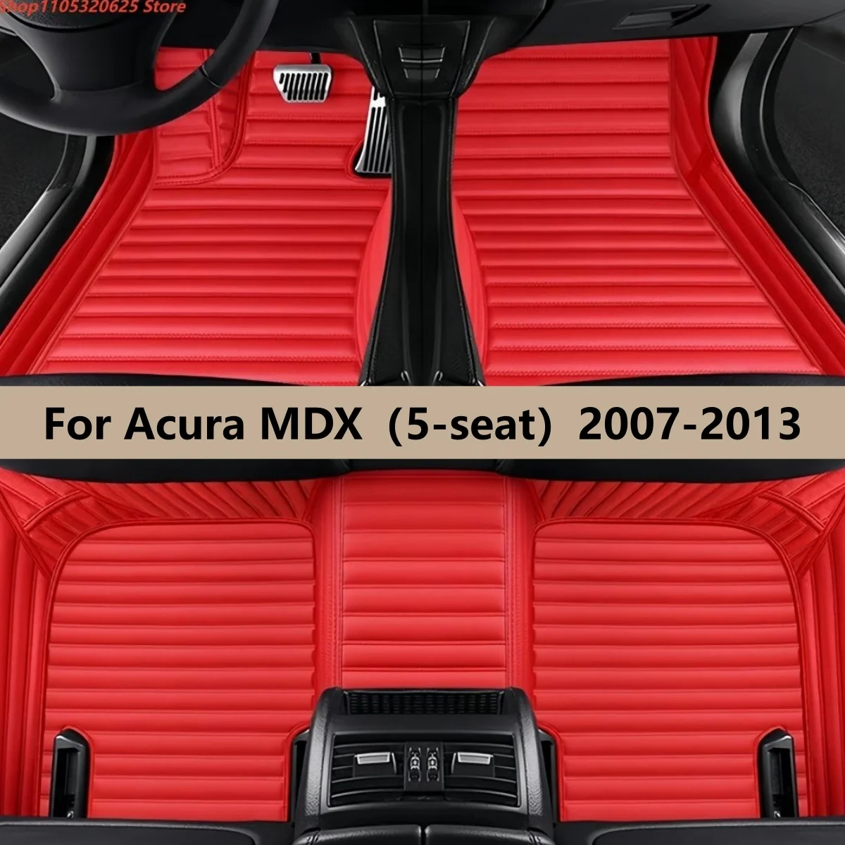 

Car Floor Mats For Acura MDX（5-seat）2007 2008 2009 2010 2011 2012 2013Auto Front & Rear Row Full Set Carpet Pads Foot Matts Rugs