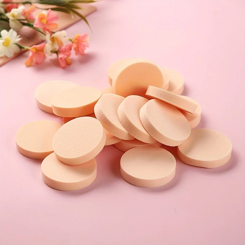12개입 페이셜 파운데이션 파우더 퍼프 습식 및 건식 사용 부드러운 메이크업 스펀지 뷰티 블렌더 화장품 얼굴 클렌징 메이크업 도구