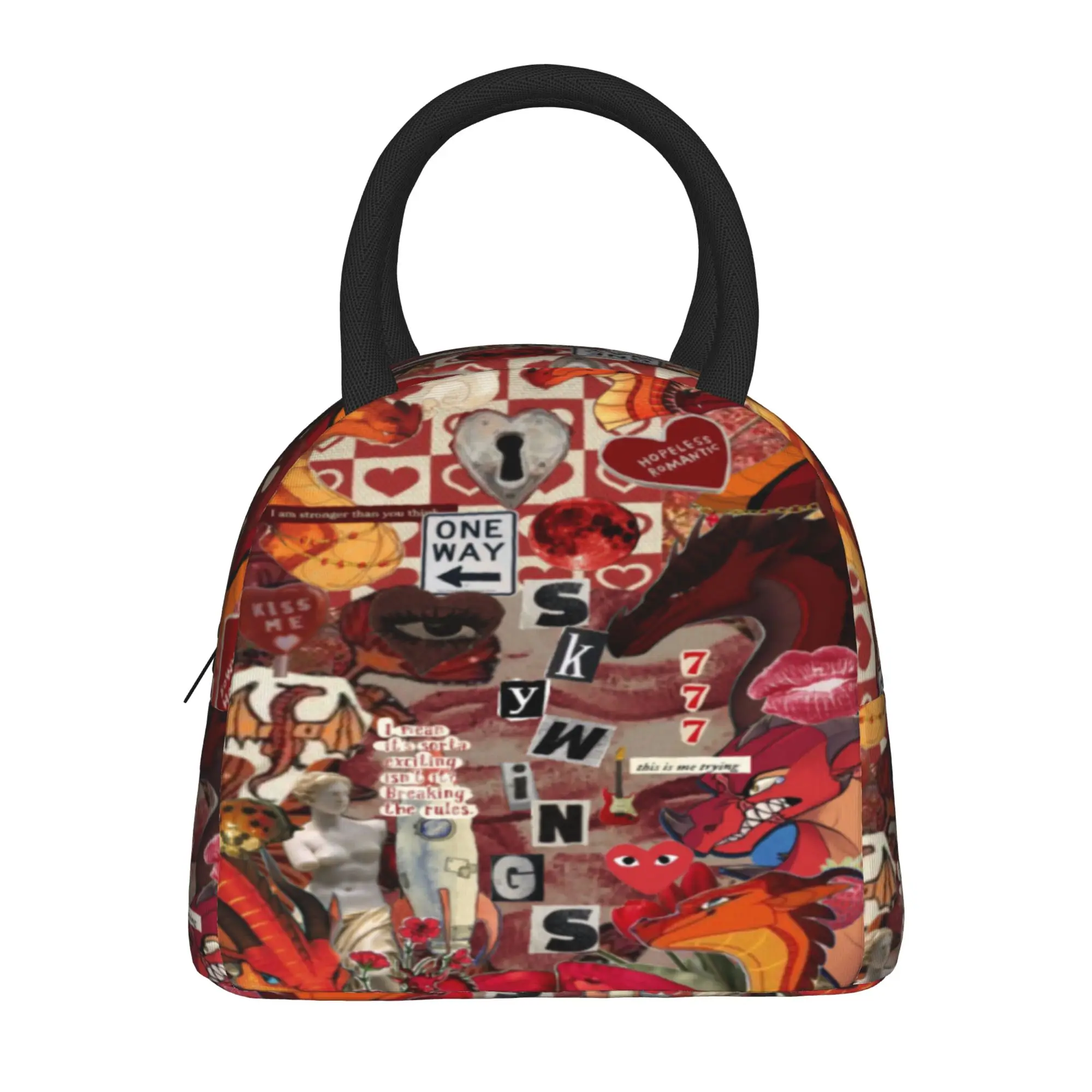 Insulated Lunch Tote Bag Wing Of Fire dragon Merch  Lunch Food Box INS Trendy Cooler Thermal Lunch Box For Picnic