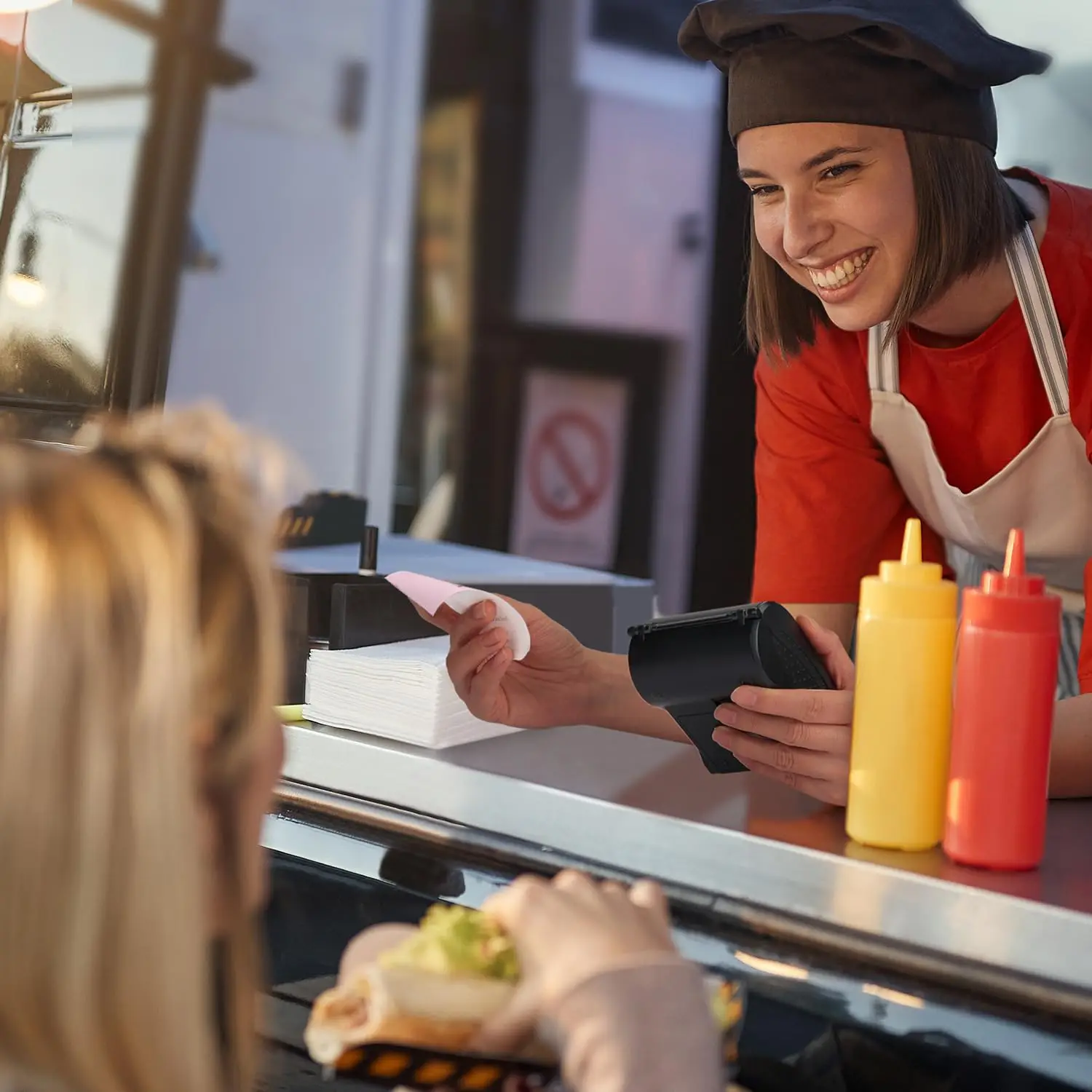 Thermal Receipt Paper For POS Square Terminal Thermal Printer Credit Card Machine For Retail Shops Restaurants Doctor's Offices