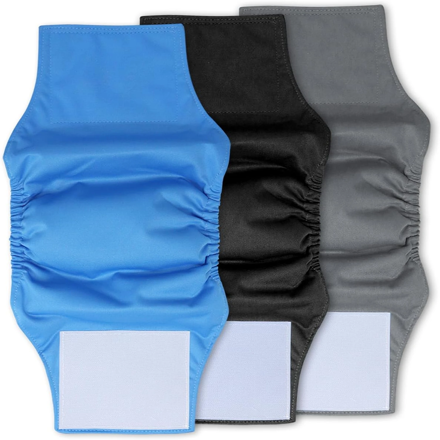 

"Upgrade Your Male Dog's Comfort & Hygiene with Washable Reusable Bamboo Dog Diapers - Premium Absorbency & Reliable Belly Bands