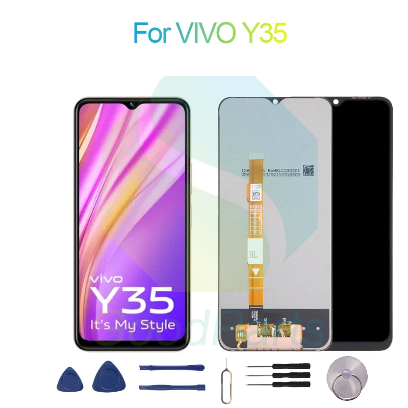 

For VIVO Y35 LCD Display Screen 6.58" For VIVO Y35 4G Touch Digitizer Assembly Replacement