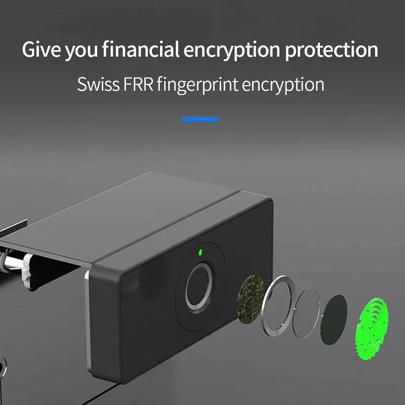 Cerradura biométrica inteligente con huella dactilar para cajón oculto, cerradura electrónica, almacenamiento de archivos de privacidad, protección