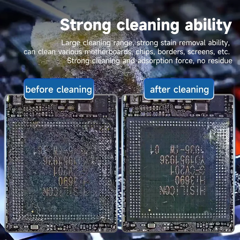 XZZ 500 قطعة/صندوق ترقية نانو تنظيف الإسفنج امتزاز قوي الهاتف المحمول PCB اللوحة الزجاج الخلفي كاميرا تنظيف الغبار أداة