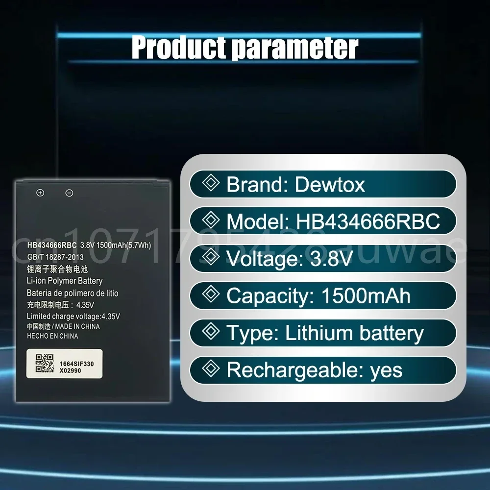 استبدال بطارية الهاتف HB 434666 RBC لهواوي E5573 E5573S E5573s-32 E5573s-320 E5573s-606 E5573s-806 1500mAh