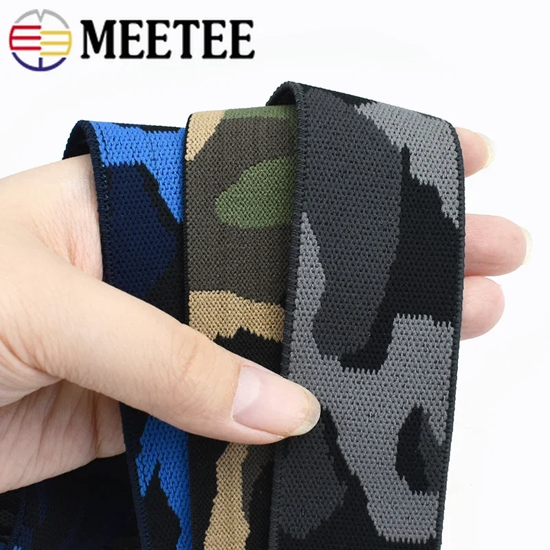 1/2/3/5Meters 38mm Elastic Band For Belt Polyester Elasticity Ribbon Tape Clothes Sewing Pants Rubber Webbing DIY Accessories